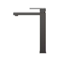 SLIDER-LC-GM-W0 Смеситель для накладной раковины однорычажный, без донного клапана, оружейная сталь - Gidratop.ru изображение