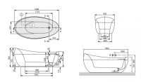 Квариловая ванна Villeroy&Boch Aveo 190 x 95 см UBQ194AVE9PDV-01 цвет белый (alpin) - Gidratop.ru изображение