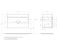 MOLVENO 46 База под раковину подвесная с двумя выкатными ящиками, Antracite, 1000x460x500, MOLVENO 46-100-2C-SO-ANTR - Gidratop.ru изображение