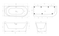 Акриловая ванна BELBAGNO BB410-1700-780-L - Gidratop.ru изображение