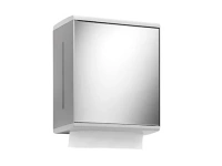 Дозатор бумажных полотенец Keuco Collection Moll 12785 010200 зеркальная дверь, петли справа, алюминий серебристый анодированный/белый - Gidratop.ru изображение