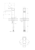 PORTA-LS1-SS Смеситель для раковины однорычажный, с донным клапаном, исполнение sunset - Gidratop.ru изображение