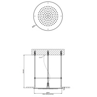 Gessi Emporio shower верхний душ TONDO для потолочного крепления, 350 мм, цвет: Mirror Steel - Gidratop.ru изображение