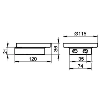 Мыльница Keuco Smart.2 14755019000, держатель хром - Gidratop.ru изображение