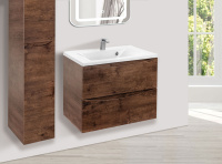 База под раковину Mia 650 подвесная, 2 выкатных ящика soft close, R.Wood - Gidratop.ru изображение