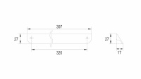 RS156SG.3/320 Ручка мебельная AL TICK, сатиновое золото - Gidratop.ru изображение