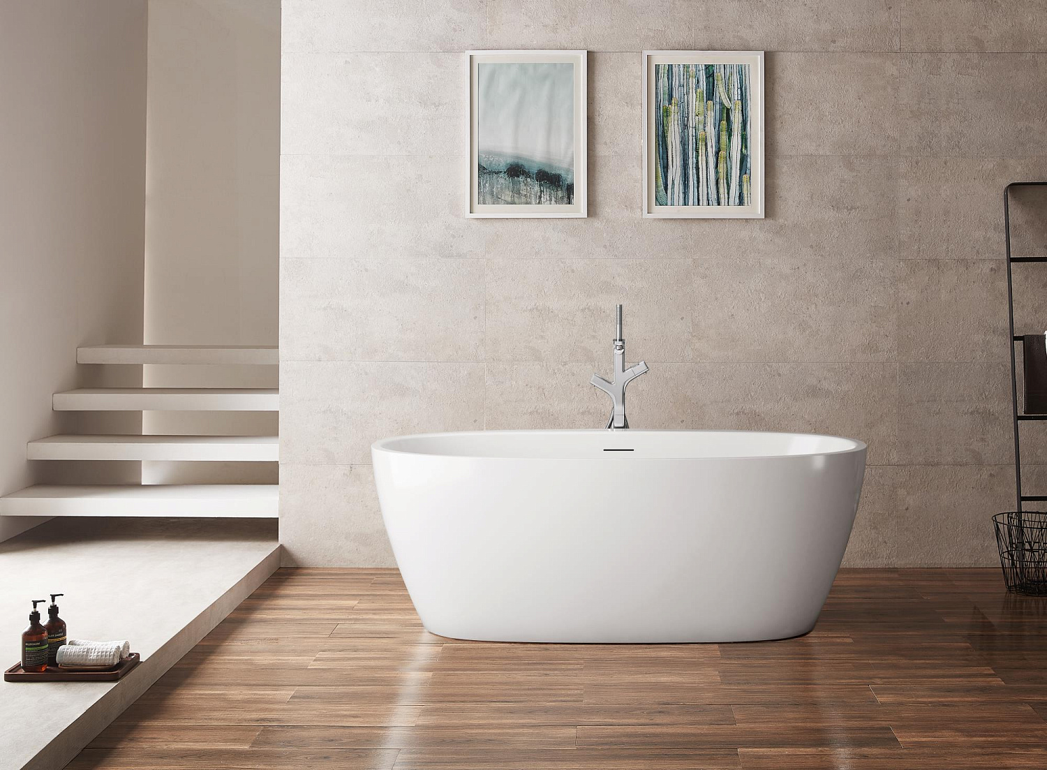 Акриловая ванна BELBAGNO BB404-1500-800