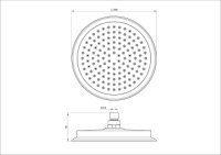 Верхний душ WONZON & WOGHAND, Брашированное золото (WW-88DP05-BG) - Gidratop.ru изображение