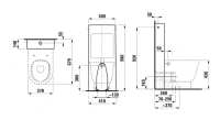 Унитаз Laufen New Classic 8.2385.1.000.000.1 37 x 53 x 43 см приставной, безободковый, цвет белый - Gidratop.ru изображение