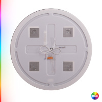 MULTICOLORE Зеркало со встроенной разноцветной подсветкой RGB и сенсорным выключателем, круглое CZR-SPC-MC-800-RGB-TCH, 12V, 220-240V, 800x30 - Gidratop.ru изображение