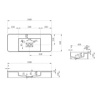 Раковина из искусственного камня Vincea VWB-6S380MW, 1000*400*150, подвесная, цвет белый матовый - Gidratop.ru изображение