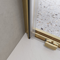 Душевая дверь BelBagno LUCE-BF-1-110-C-ORO - Gidratop.ru изображение