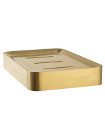 Мыльница с держателем WONZON & WOGHAND LOTTE, Брашированное золото (WW-8324-BG) - Gidratop.ru изображение