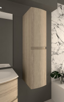 VAGUE Колонна подвесная с двумя распашными дверцами, реверсивная 54850 Rovere sbiancato, 30x38x130 - Gidratop.ru изображение