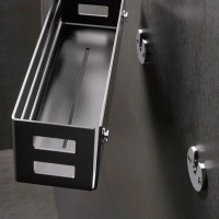 Корзинка для душа Keuco Universal 24954 370000, черный матовый - Gidratop.ru изображение