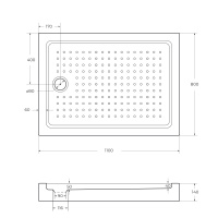 Акриловый поддон CEZARES TRAY-A-AH-110/100-15-W - Gidratop.ru изображение