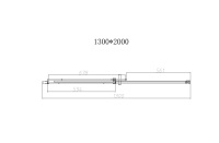 Душевая дверь Dice VDS-4D130CLGM, 1300, вороненая сталь, стекло прозрачное - Gidratop.ru изображение