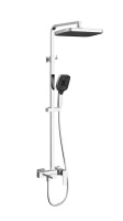 Душевая стойка Cube VSFS-4C12CH с изливом, хром - Gidratop.ru изображение