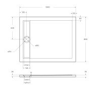 Акриловый поддон BelBagno TRAY-BB-DUE-A-100-4-W0 - Gidratop.ru изображение