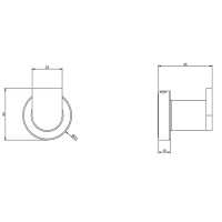 Gessi Emporio accessories крючок настенный, цвет: Finox Brushed Nickel - Gidratop.ru изображение
