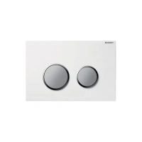 Клавиша Geberit Kappa 21, белая/хром, 115.240.KL.1 - Gidratop.ru изображение