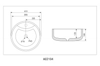 Раковина накладная ABBER Bequem AC2104MB черная матовая - Gidratop.ru изображение