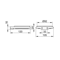 Мыльница Keuco Edition 400 11555039000, бронза шлифованная - Gidratop.ru изображение