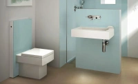 Сантехнический модуль Geberit Monolith Premium 131.004.SI.1 для напольного унитаза, белый - Gidratop.ru изображение