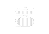 Мыльница с держателем WONZON & WOGHAND FIRST, Хром (WW-8424) - Gidratop.ru изображение