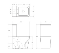 Унитаз-компакт безободковый BelBagno ARDENTE-R BB02093CPR/BB2312SC - Gidratop.ru изображение