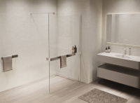 Душевая перегородка Walk-In VSW-1HR110CL, 1100*2000, хром, стекло прозрачное - Gidratop.ru изображение