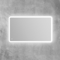 Зеркало с встроенным светильником и сенсорным выключателем SPC-MAR-1000-600-LED-TCH, 12W, 220-240V, 1000x30x600 - Gidratop.ru изображение