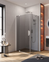 Душевой уголок CEZARES SLIDER-AH-1-80-90/100-GRIGIO-Cr - Gidratop.ru изображение