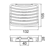 Мыльница-решетка Keuco 24941 010000 13.2x10.5x2.5 см прямая - Gidratop.ru изображение