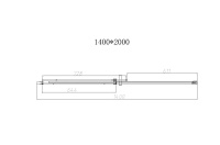 Душевая дверь Dice VDS-4D140CLGM, 1400, вороненая сталь, стекло прозрачное - Gidratop.ru изображение