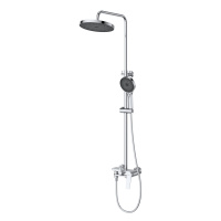 COMFORT-CVD-01 Душевая стойка со смесителем и изливом, хром - Gidratop.ru изображение
