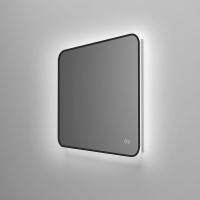 Зеркало LED VLM-3VC800B-2 800х600 c сенсорным выключателем и диммером, антизапотевание - Gidratop.ru изображение