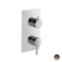 Newform X-STEEL 316 Наружная часть встр. душ.с переключателем,  на 2 выхода, цвет: PVD Brushed copper bronze - Gidratop.ru изображение