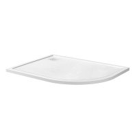 Душевой поддон из искусственного мрамора в комплекте с сифоном BelBagno UNO TRAY-MR-UNO-RH-120/90-550-35-W-L-BO - Gidratop.ru изображение