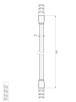 CZR-FMD-150-NOP Гибкий шланг PVC, длина 1,5 м, чёрный матовый - Gidratop.ru изображение
