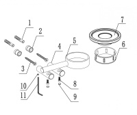 Мыльница с держателем ABBER Osten 316 AA1858BG золото брашированное - Gidratop.ru изображение