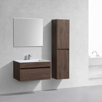 База под раковину Chiara 800 подвесная, 1 выкатной ящик soft-close, R.Oak - Gidratop.ru изображение