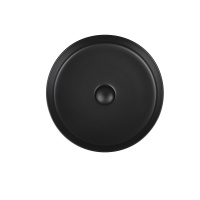 Раковина керамическая Vincea VBS-216MB, 394*394*115, накладная, цвет матовый черный - Gidratop.ru изображение