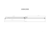 Душевая дверь Dice VDS-4D160CL, 1600, хром, стекло прозрачное - Gidratop.ru изображение