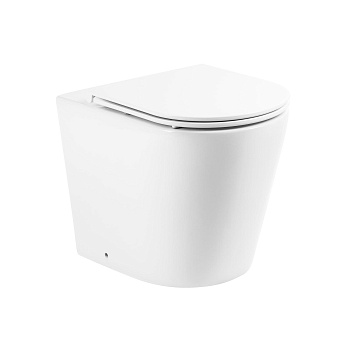 Унитаз приставной безободковый BelBagno FLAY-R BB1003CBR/BB870SC