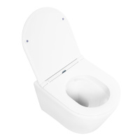 Комплект 3 в 1 Унитаз подвесной с сиденьем BelBagno TRE BB8001CHR/SC + Система инсталляции для унитазов BelBagno BB002-80  с кнопкой смыва BB005-PR-CH - Gidratop.ru изображение