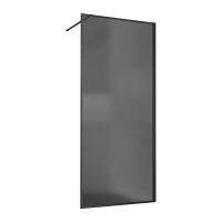 Душевая перегородка Walk-In VSW-1HP900GFB, 900*2000, черный матовый, стекло матовое тонированное - Gidratop.ru изображение