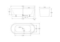 Акриловая ванна без перелива BELBAGNO BB71-1800-W0, 1800x800x600 - Gidratop.ru изображение