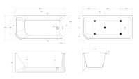 Акриловая ванна BELBAGNO BB712-1500-730-R - Gidratop.ru изображение