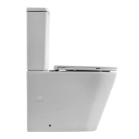 Унитаз-компакт безободковый со смывом TORNADO BelBagno FLAY-TOR BB2149CP-TOR/BB2149T/BB870SC - Gidratop.ru изображение